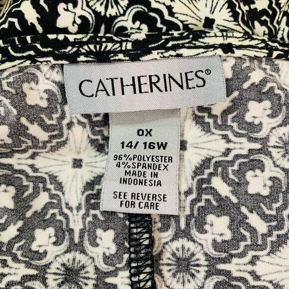 Catherines Plus Size 14 Floral Twisted Front Maxi Dress Sleeveless Stretch - Picture 9 of 10